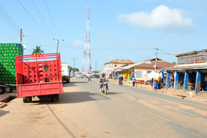 We stopped in the town of Hohoe on the way to Tamale