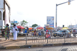 Salaga road starts from the “Central Taxi Rank” taxi stand