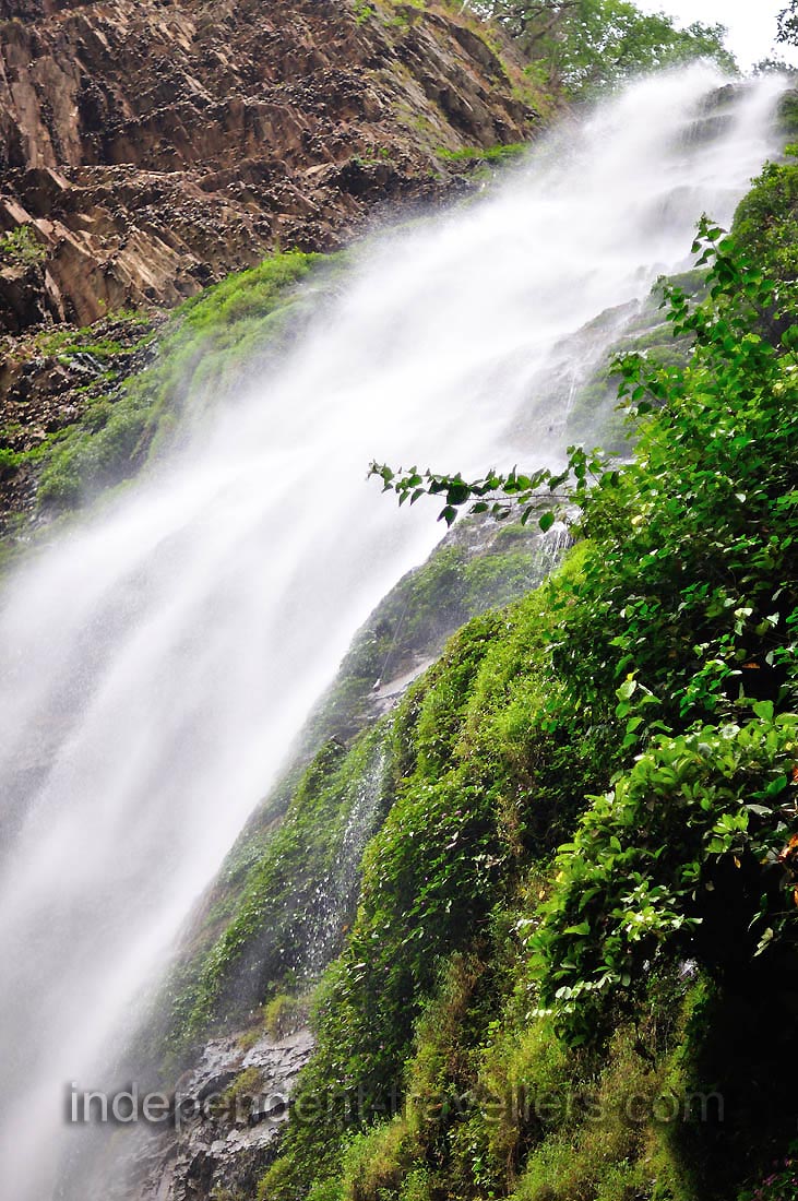 This fabulous and magnificent waterfall creates the fresh mist around it