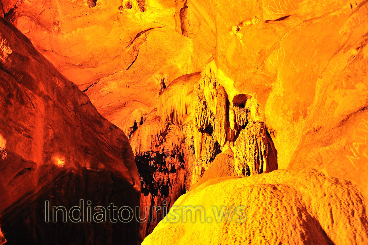 These are some great limestone stalactites I saw in a cave