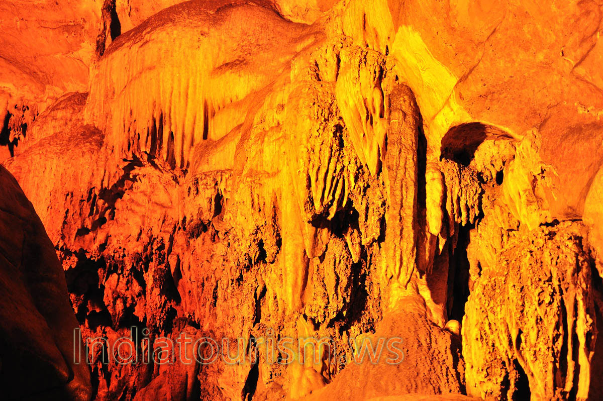 streams of stalactites