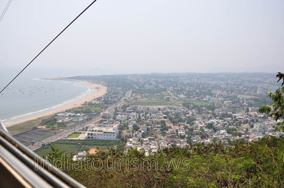 visakhapatnam view from rope car