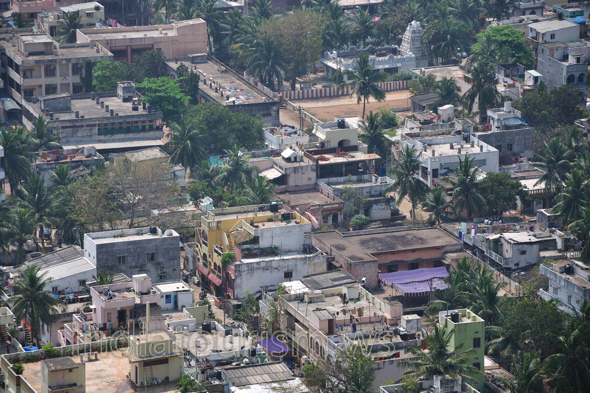detailed view of visakhapatnam buildings