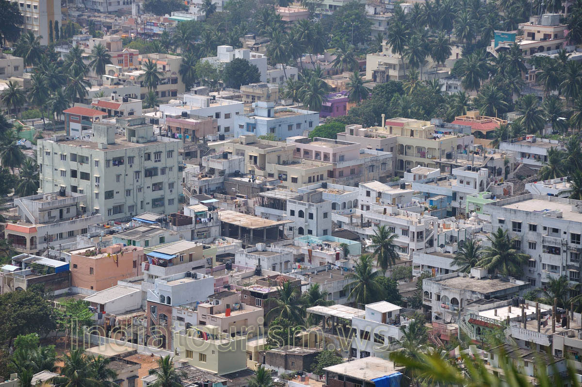 bird's eye view of old vizag district