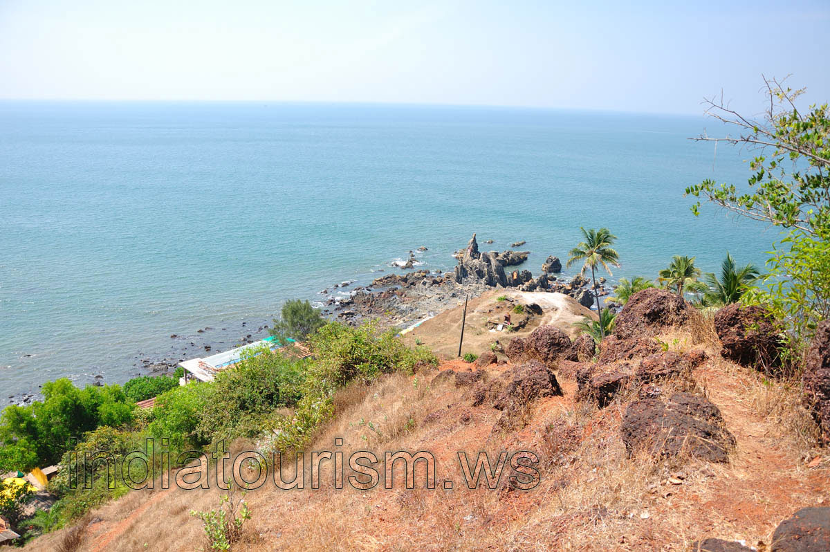 footpath down from the top of the cliff