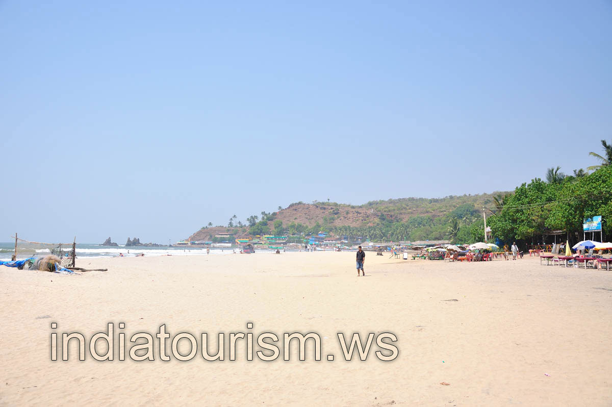 Arambol beach in the afternoon