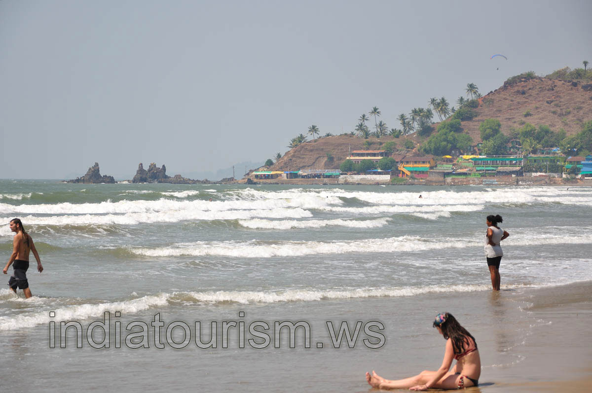 The north cliff of the Arambol beach