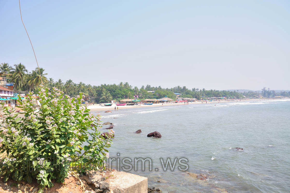 Beach view from the bottom of the northern cliff Beach view from the bottom of the northern cliff