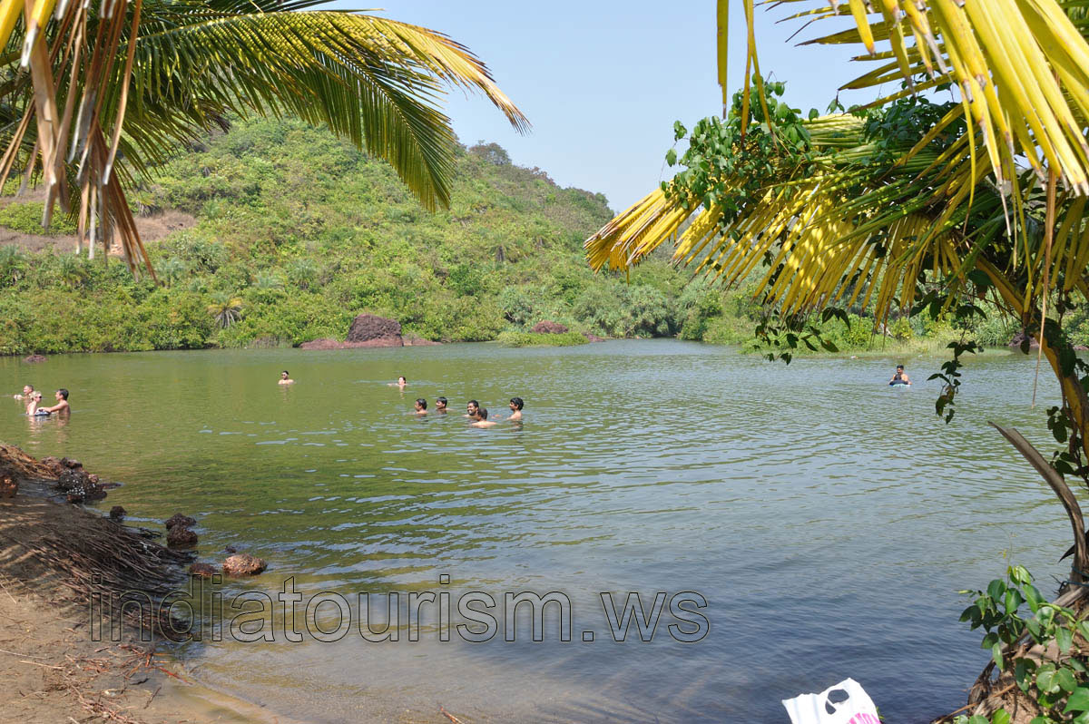 bathing in Sweet lake