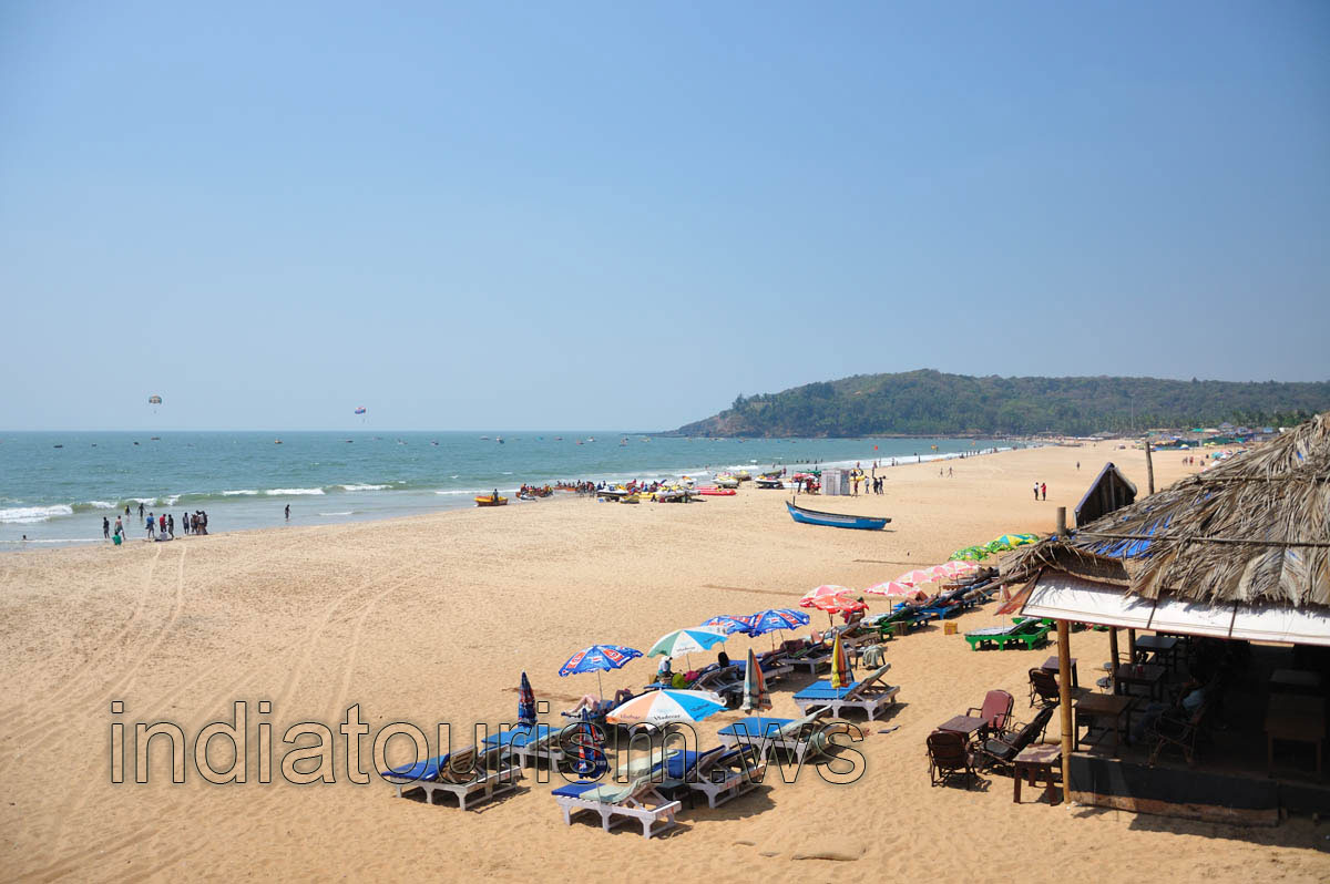 Northern part of the beach, view from the lifeguard tower