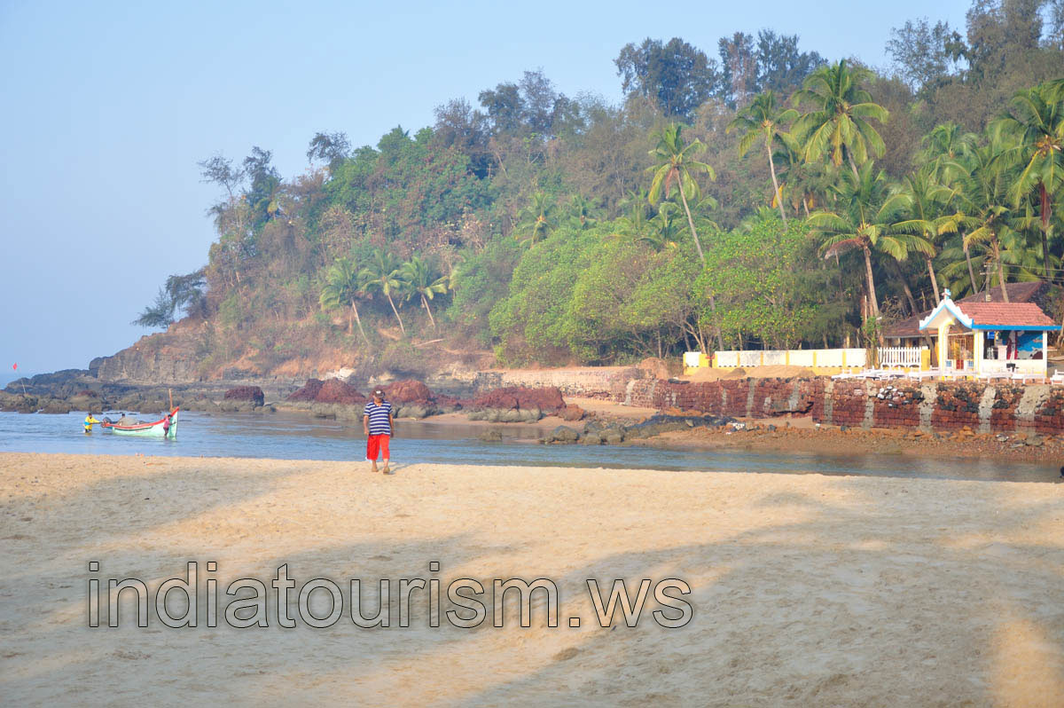 Baga River meets the sea in this place