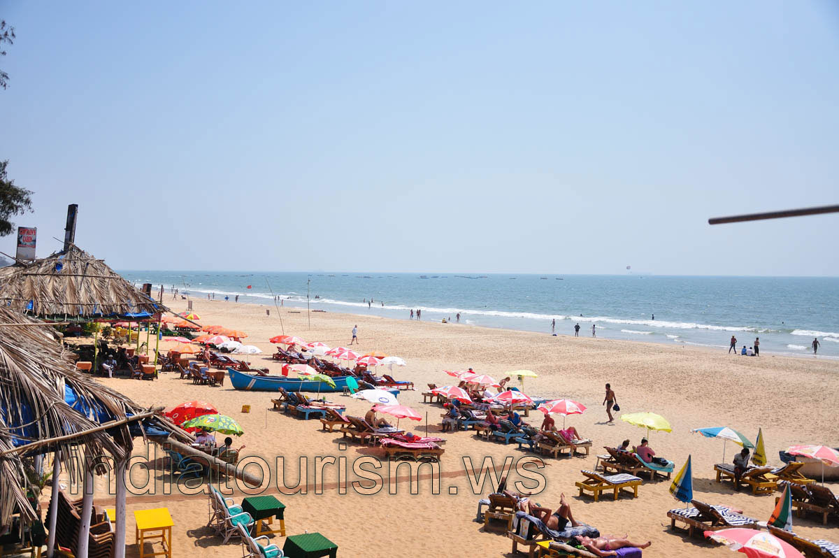 Southern part of the beach, view from the lifeguard tower