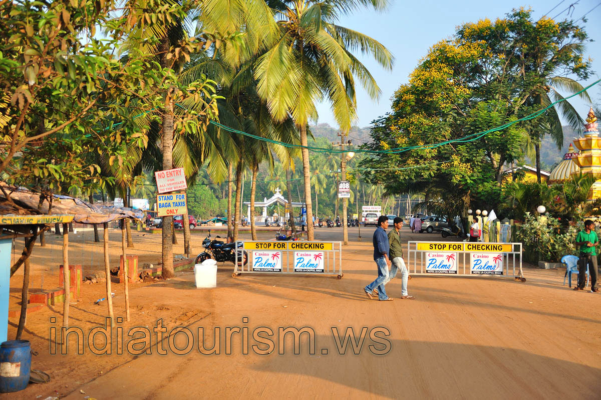 Stand for Baga taxis