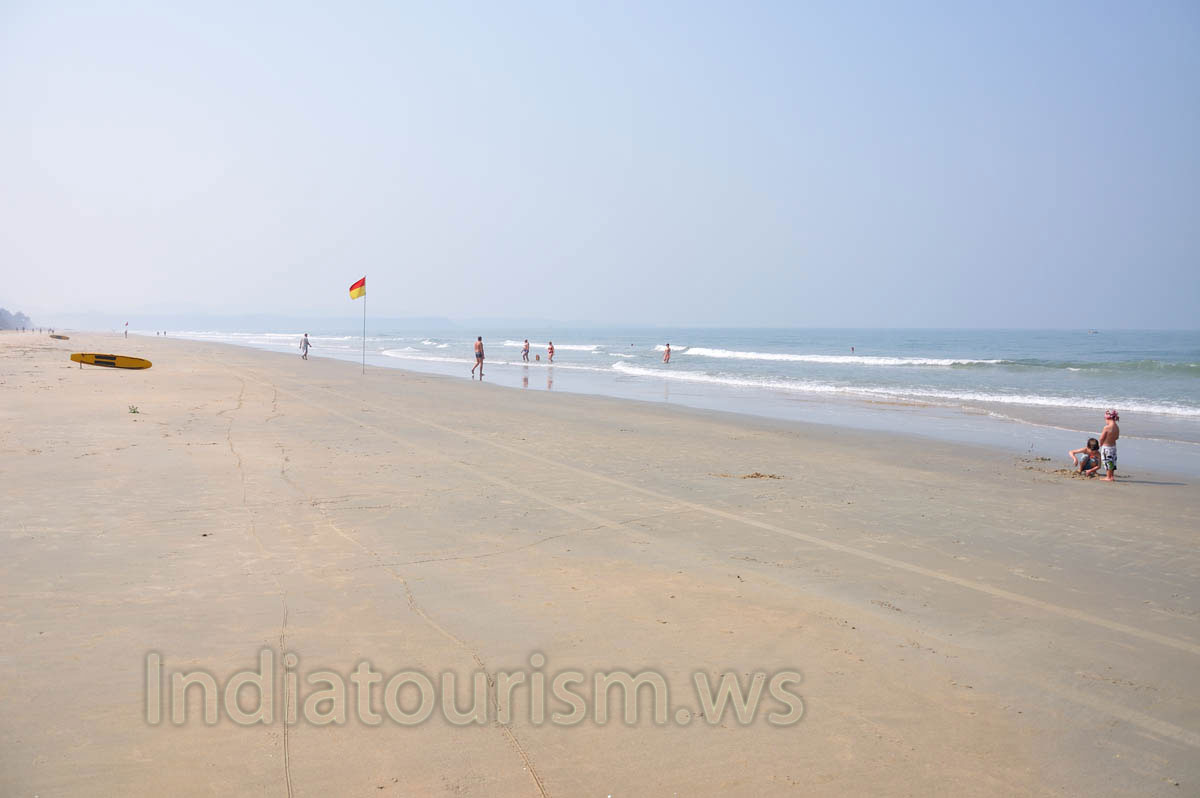 everywhere along the beach one can see the rescue boards