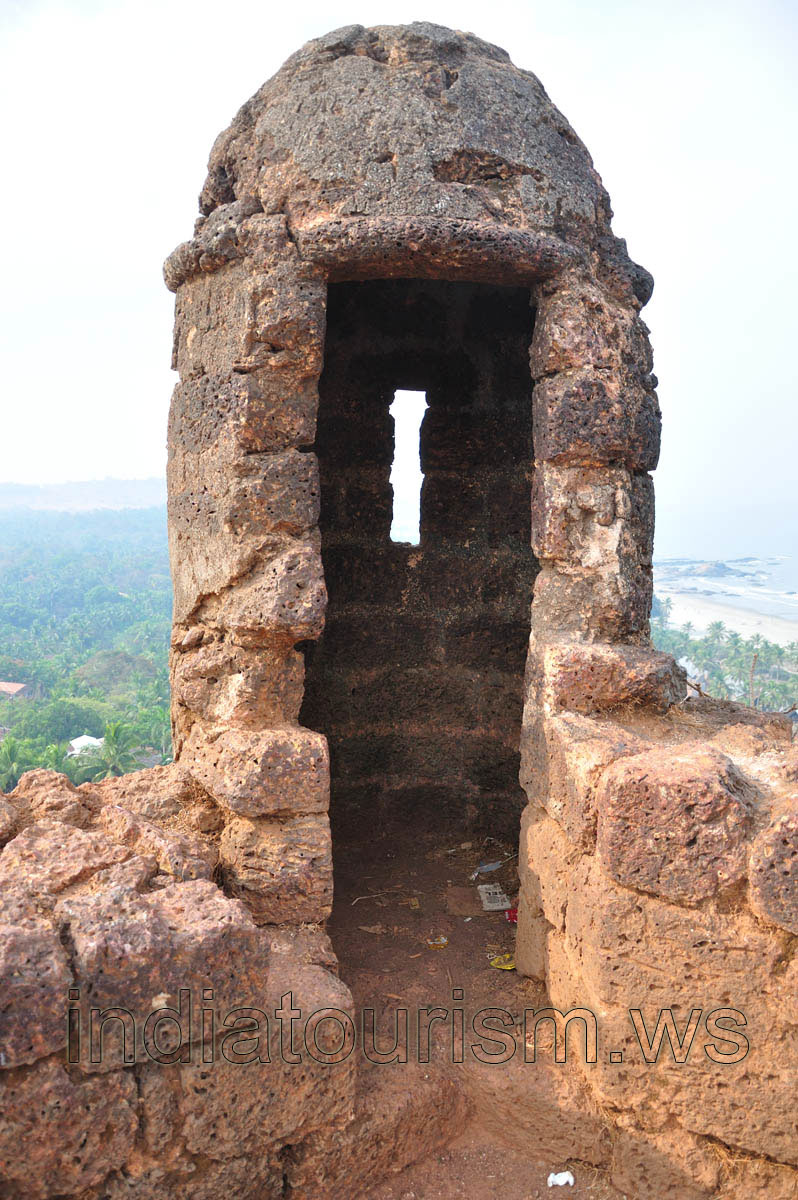 Embrasure in the fort's tower