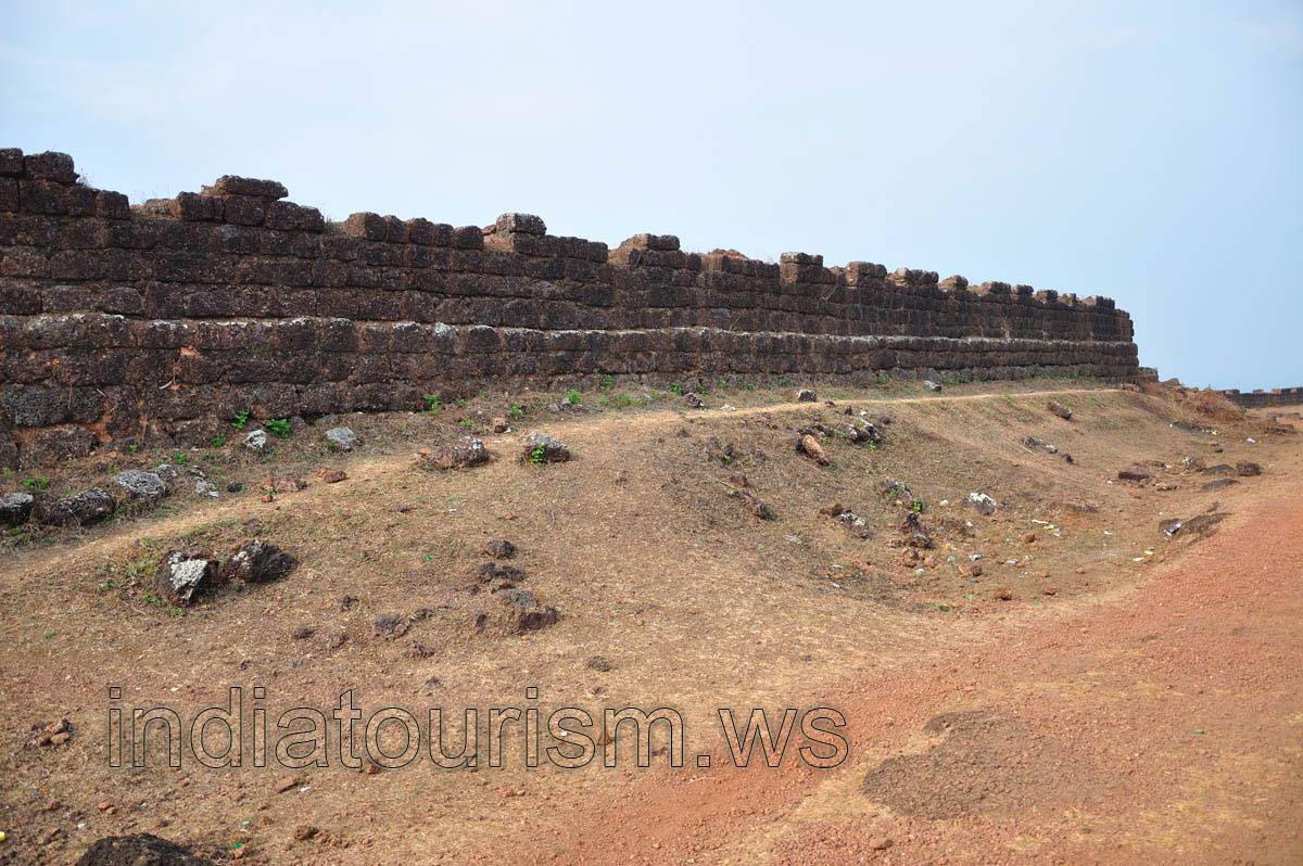 The wall of the fort