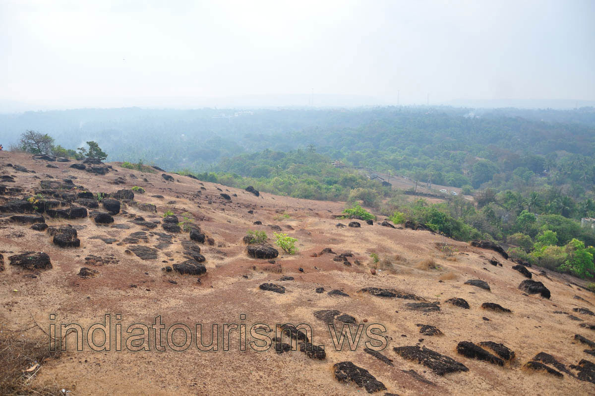 View from the fort to the parking place