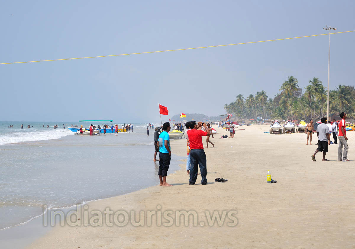 Colva beach in the noon