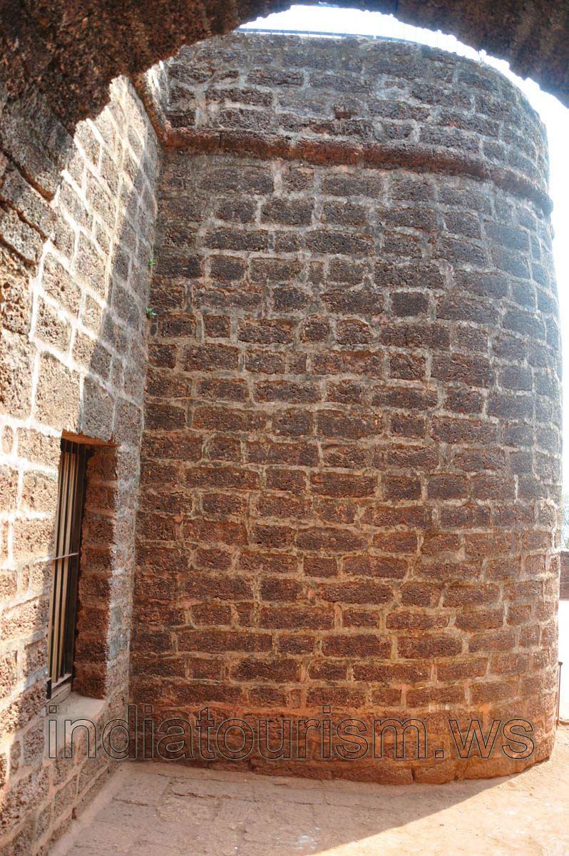 Tall and wide brick tower