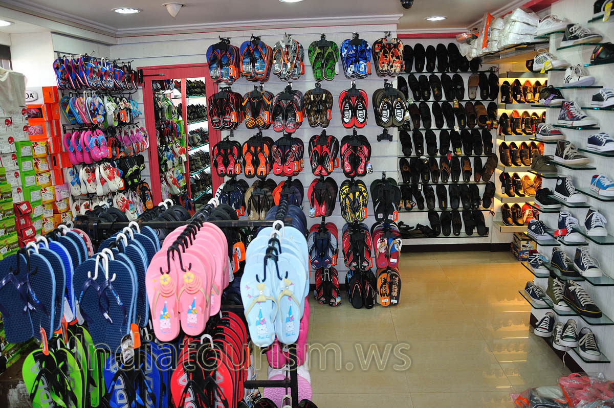 Boots shop: flip-flops and sneakers