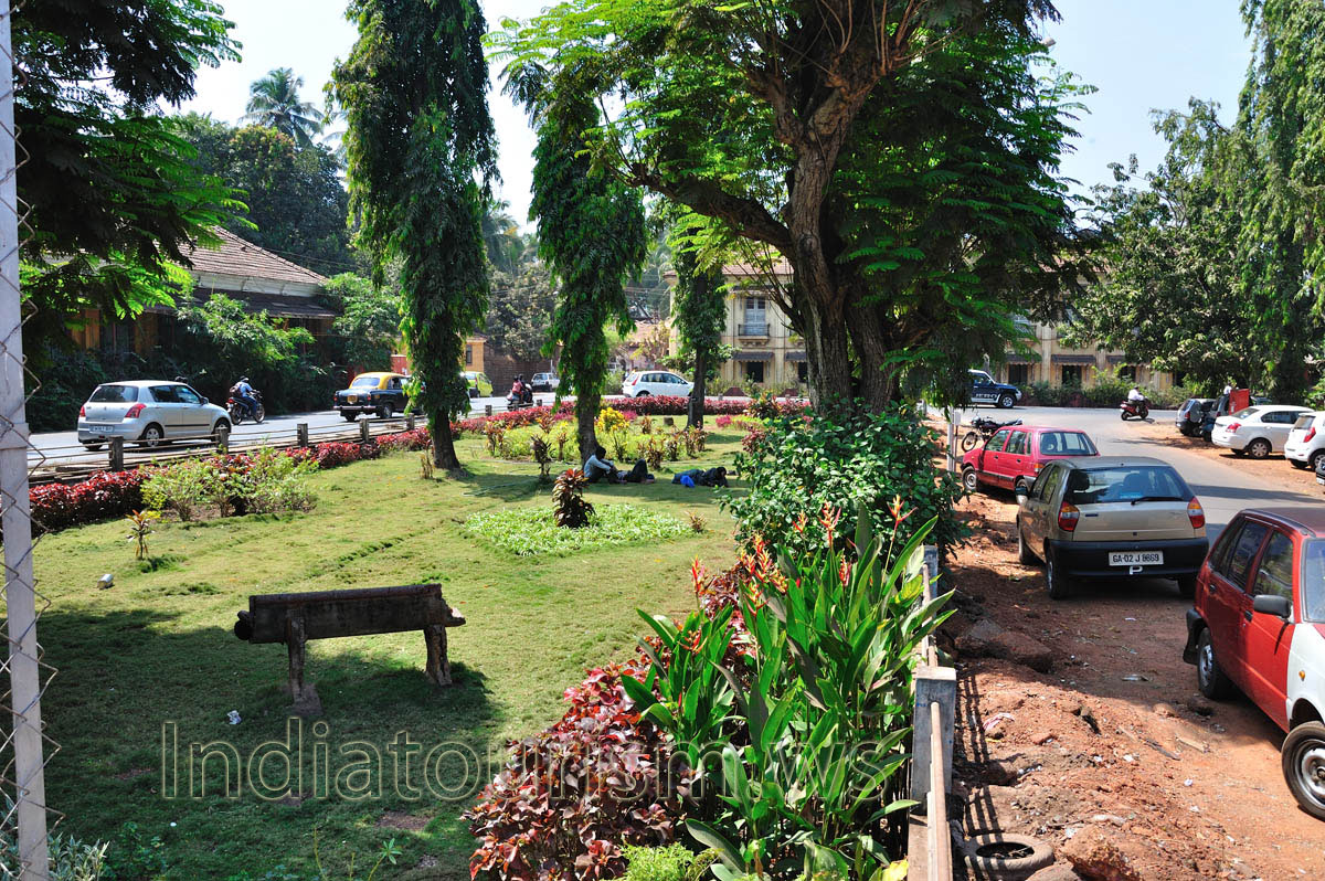 Lush green lawns in Margao