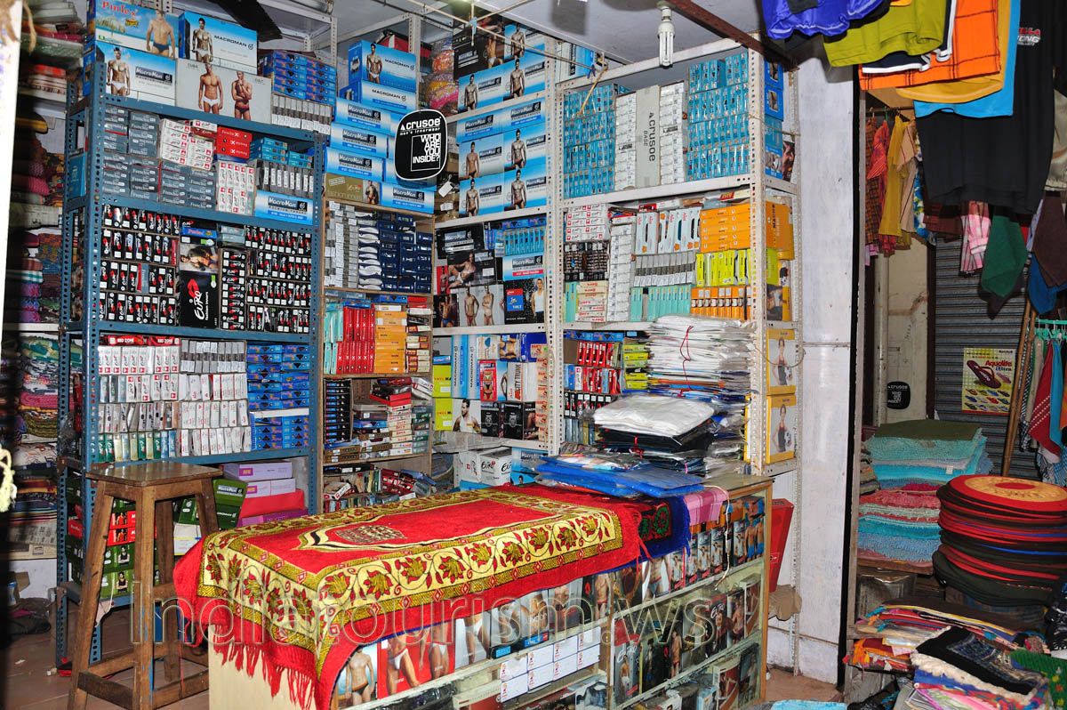 Market near K.B.S.: shop with household goods for men