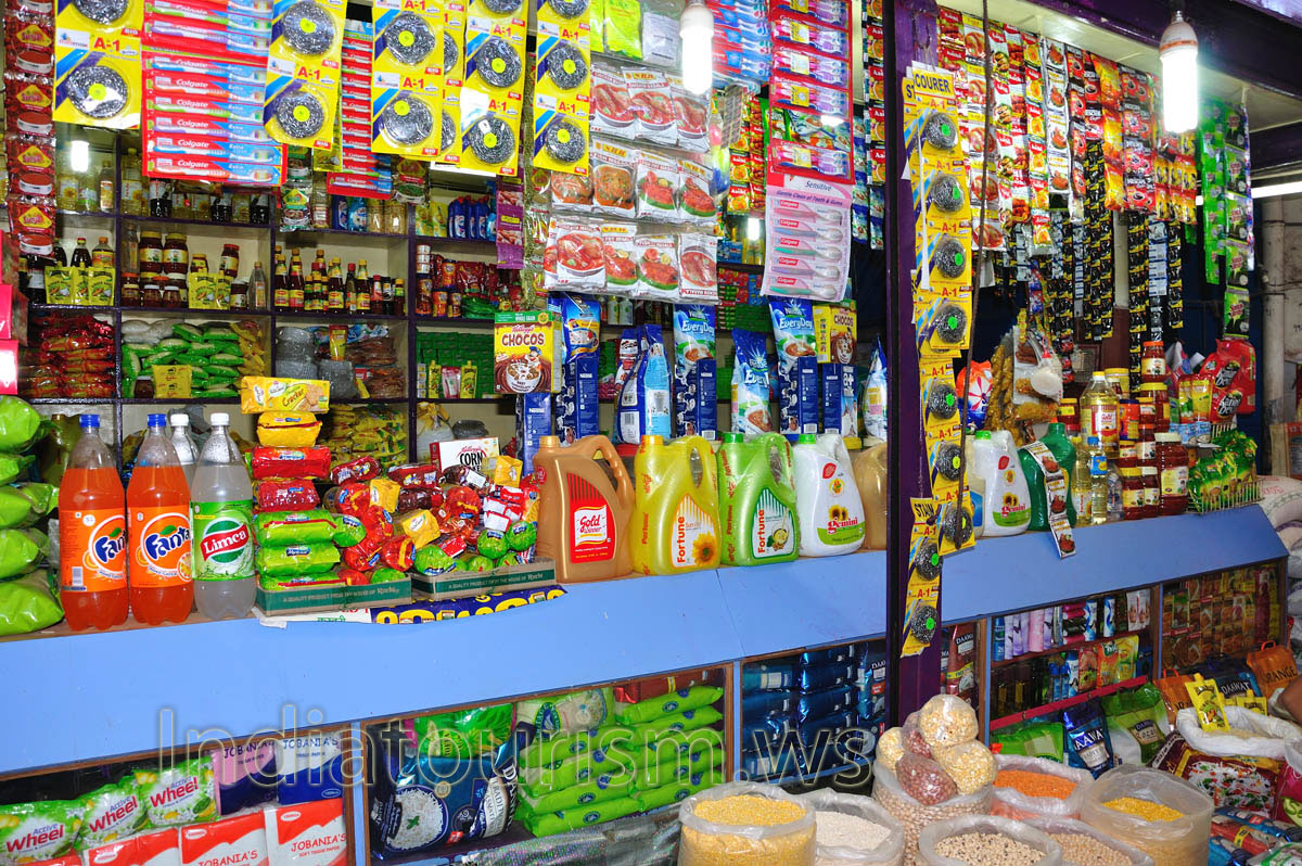 Market near K.B.S.: cleaners and toothbrushes