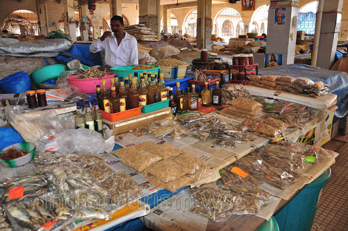 Market near K.B.S.: one more stall with dried prawns and dried fish