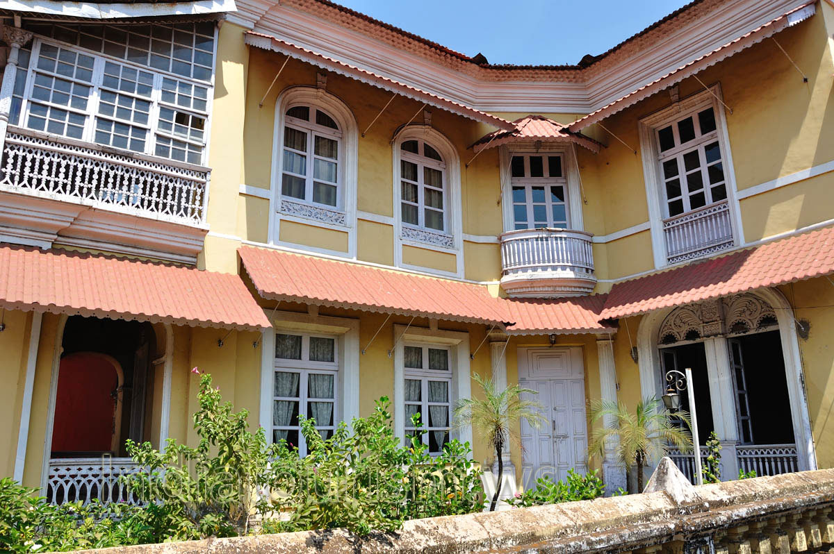 two storey building with portuguese design