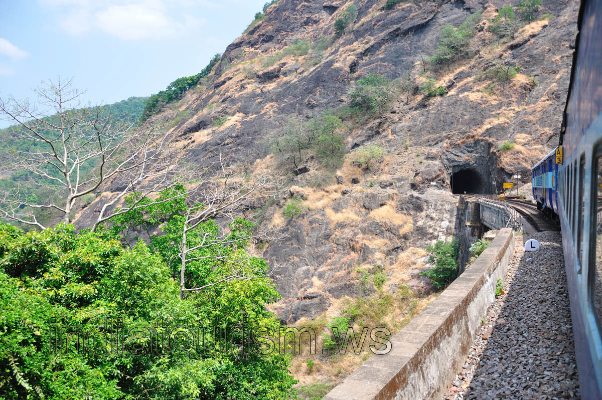 Our train is going to enter the tunnel