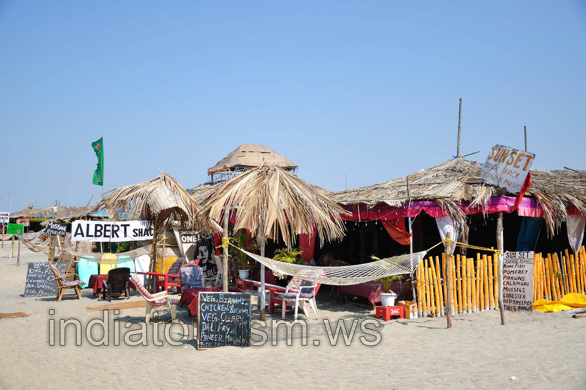 Albert Shack, the menu advertisements