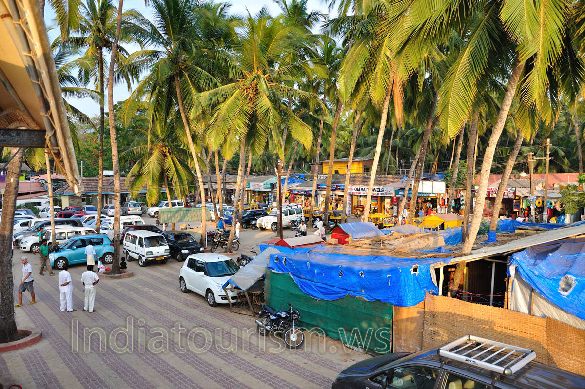 Palolem village view from the Safeguard tower