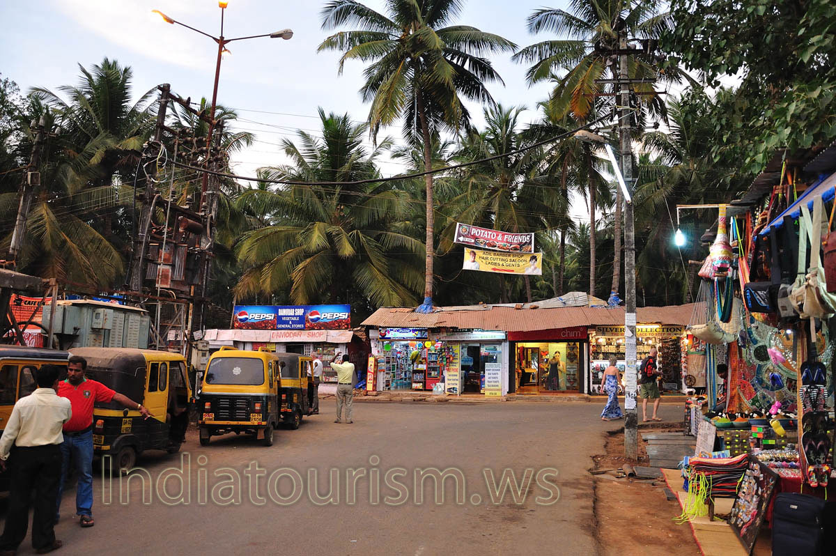 Bus station in the evening