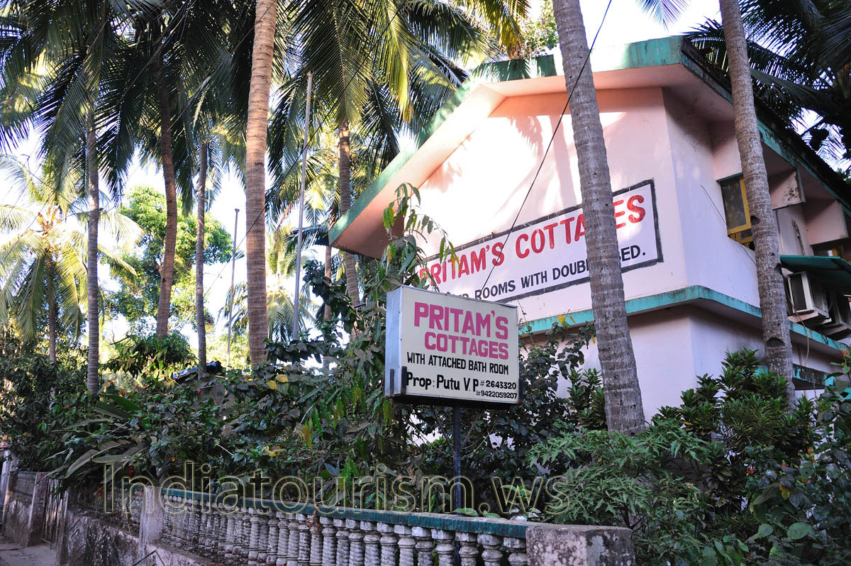 Pritam's Cottages with attached bathroom and double bed