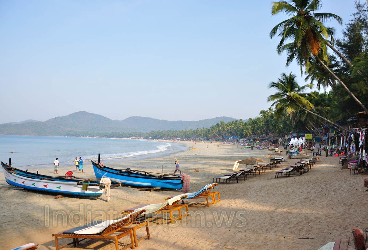 Palolem beach view from the south