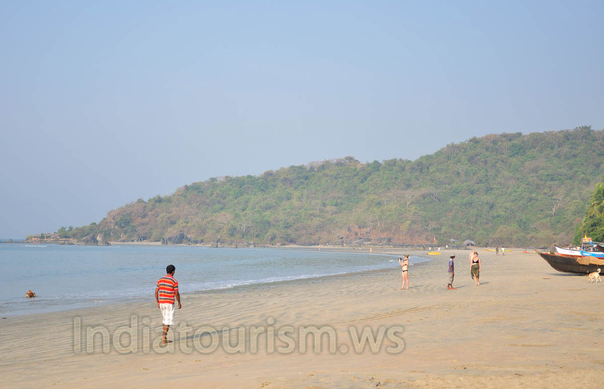 Northern part of the beach early in the morning