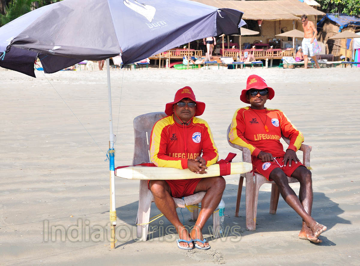 Indian lifeguards on patrol