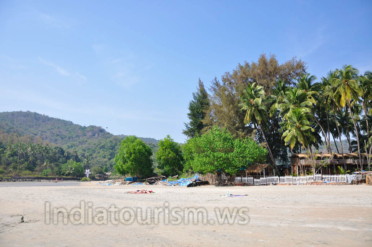 the most northern part of the beach