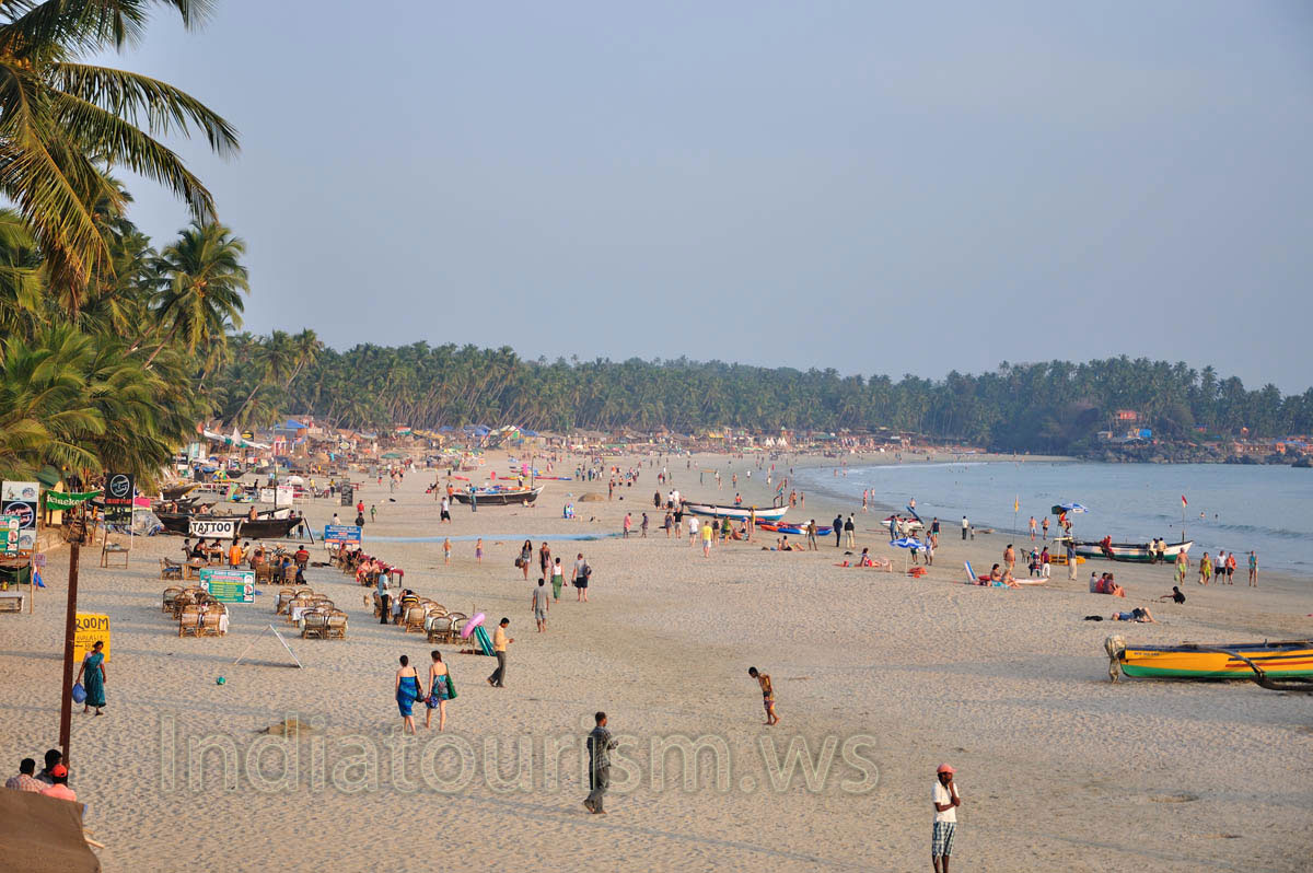 Palolem beach in the evening time