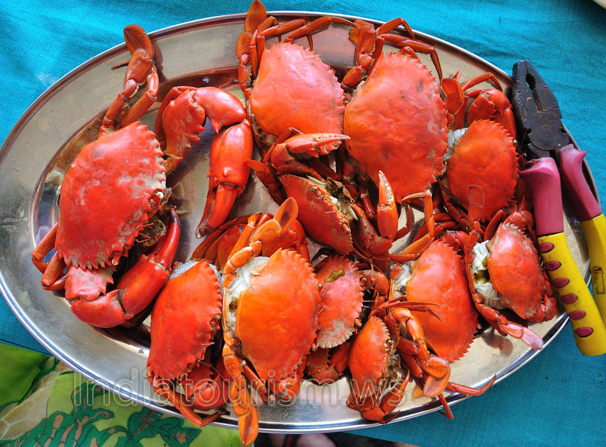 cooked crabs