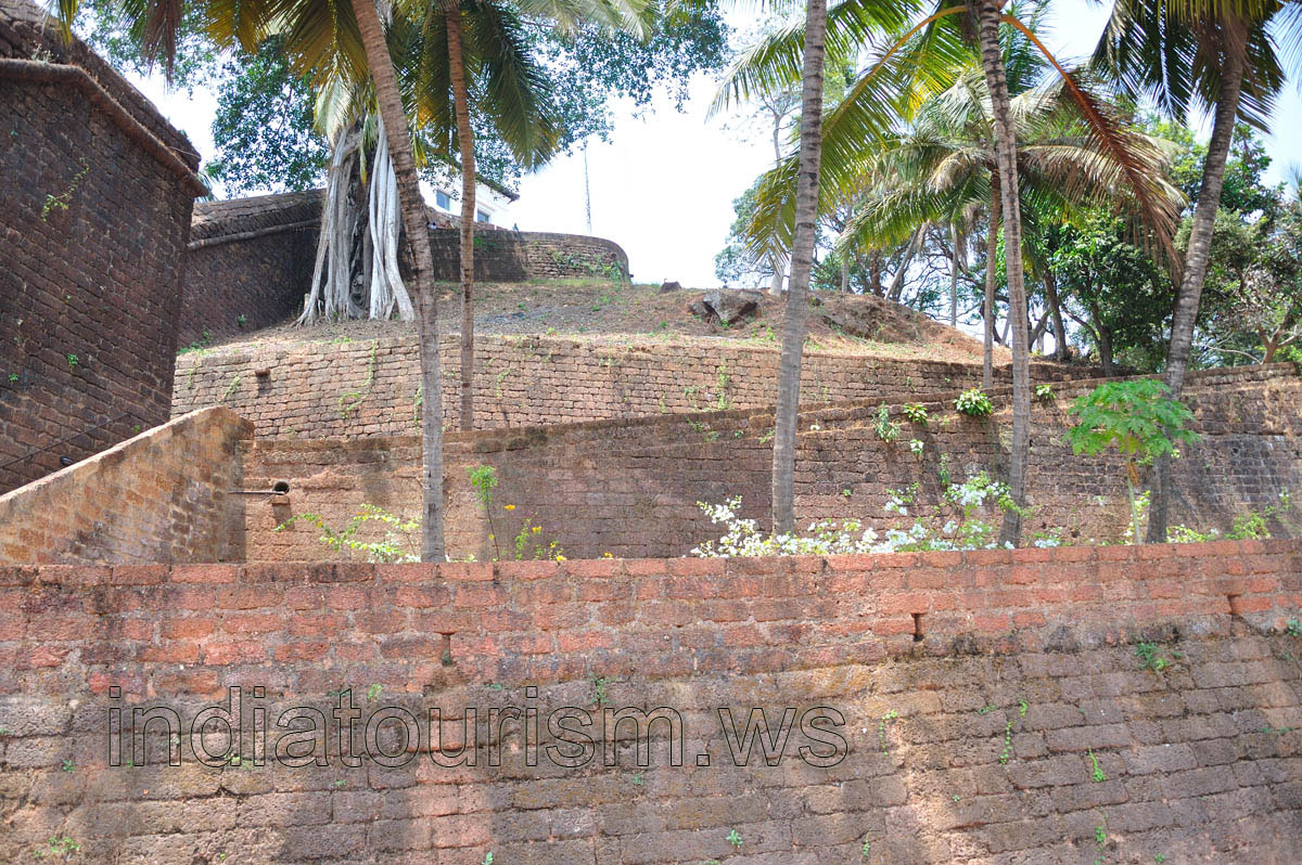 Several levels of the fort