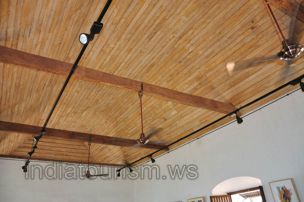 Fans on the ceiling of the museum