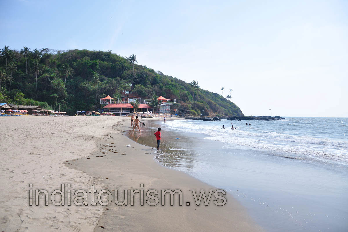 Little Vagator: Beach at the sunny noon