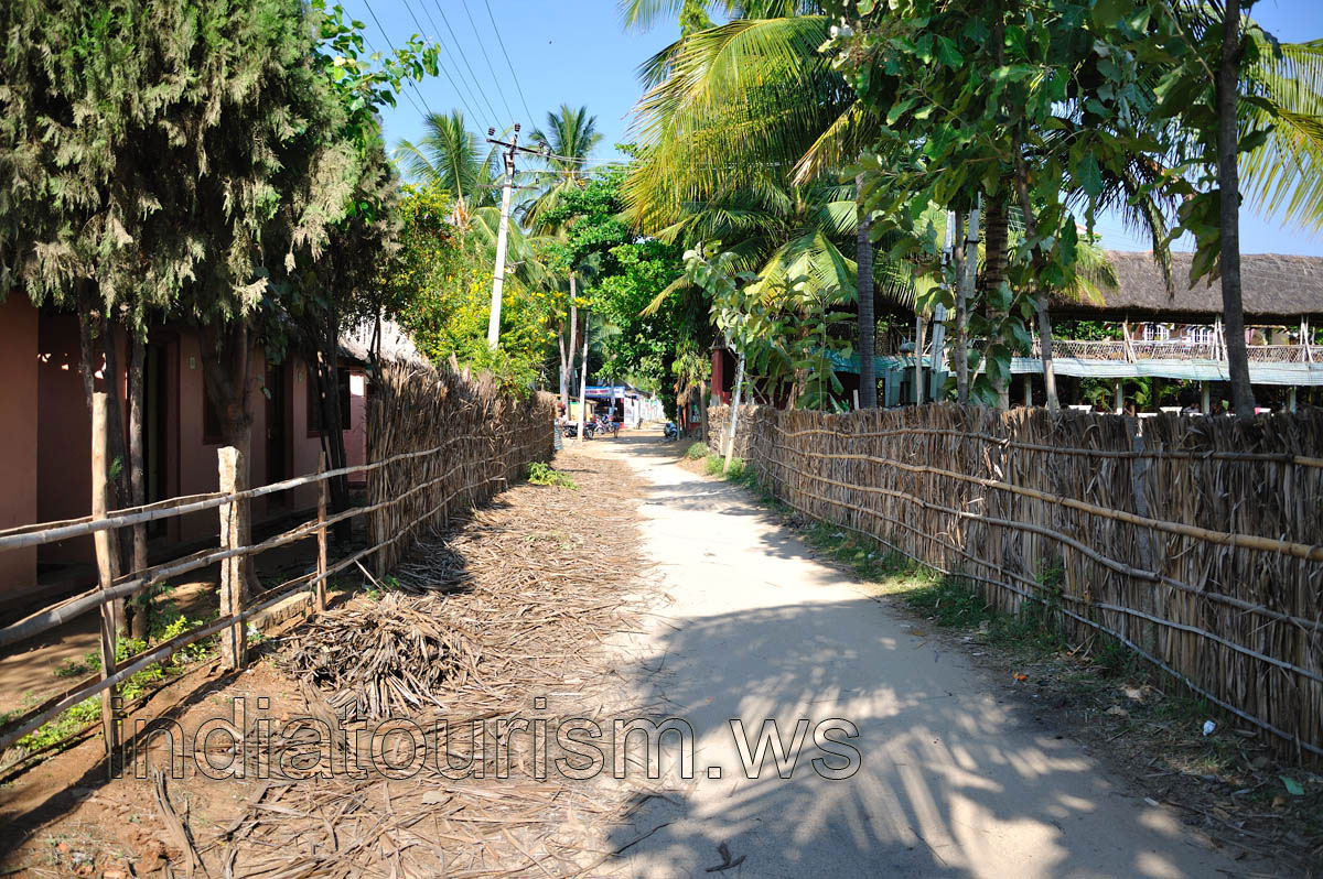 Gouthami Farm Guest House in the distance