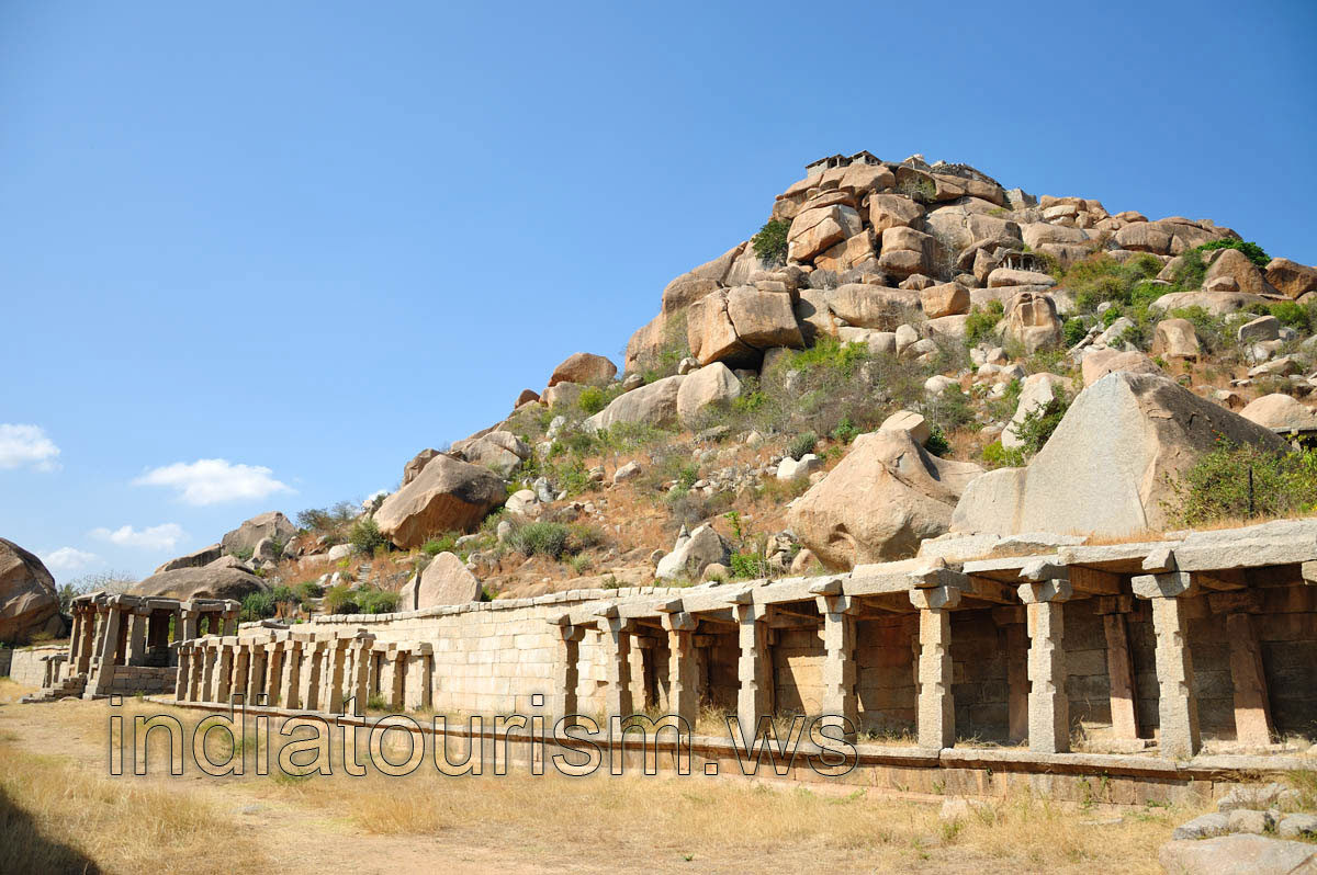 Pillared verandah in the outer cloister
