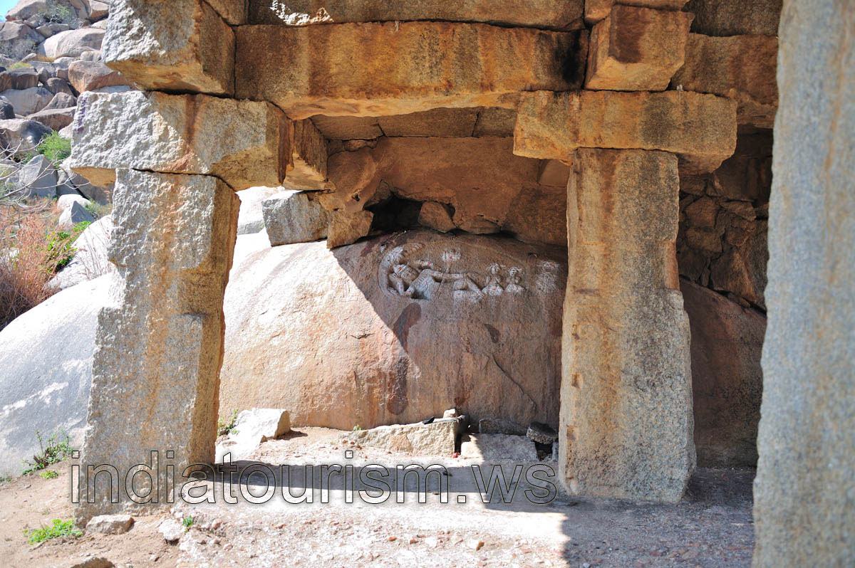 lying woman image at the top of the hill
