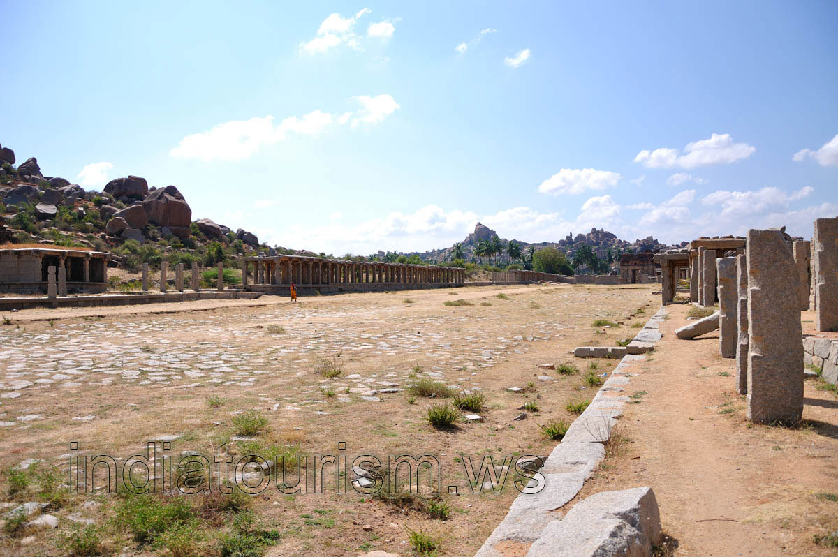 Achyuta Rayas temple in the far end of the Courtesan’s street