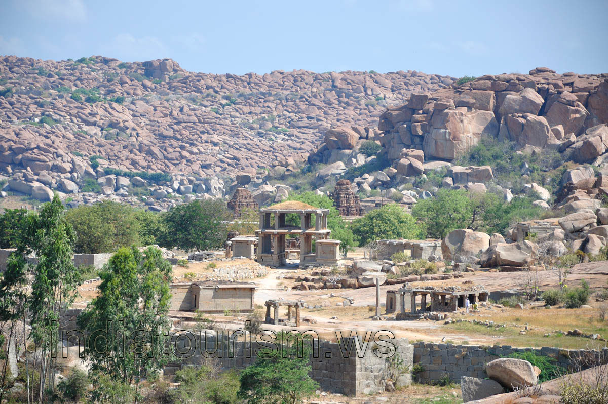 Vittala temple view from group of monuments