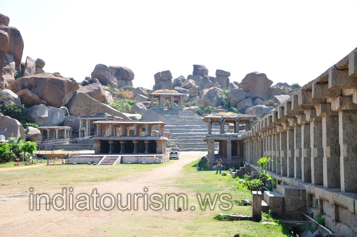 east end of the Hampi bazaar