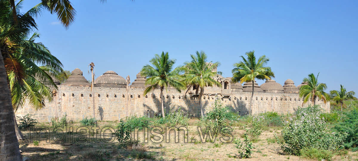 back side of the stables